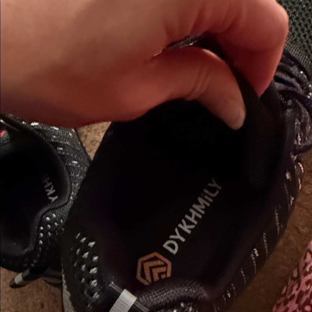 Dykhmily Black and White Men or Women’s  Steel Toe Sneakers - Picture 4 of 8